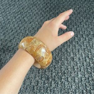 Vintage 70s Cream Chunky Bracelet